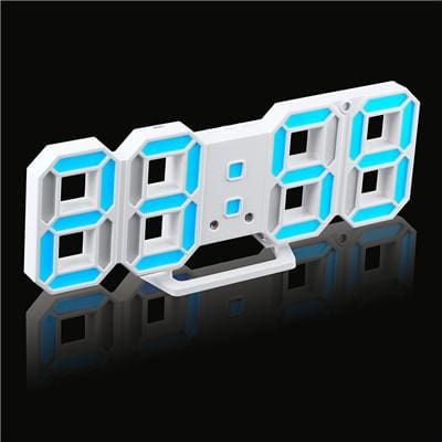 3D LED Digital Clock Azure HomeStock homestocks.myshopify.com