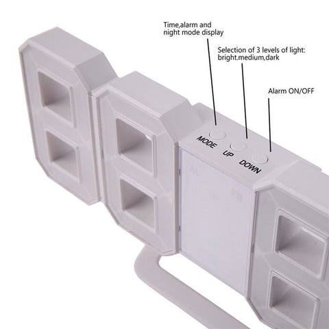 3D LED Digital Clock  HomeStock homestocks.myshopify.com