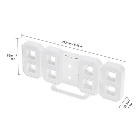 3D LED Digital Clock  HomeStock homestocks.myshopify.com