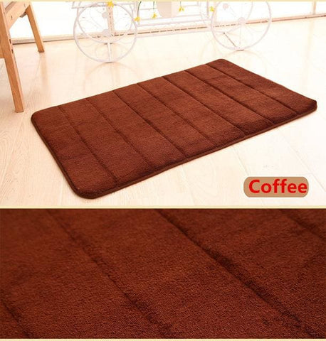 Bathroom Memory Foam Carpet coffee HomeStock homestocks.myshopify.com