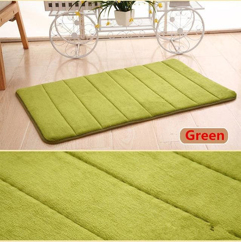 Bathroom Memory Foam Carpet green HomeStock homestocks.myshopify.com