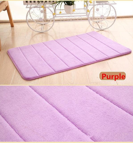 Bathroom Memory Foam Carpet purple HomeStock homestocks.myshopify.com