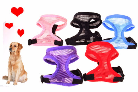 Adjustable Soft Dog Harness Mesh Vest  HomeStock homestocks.myshopify.com