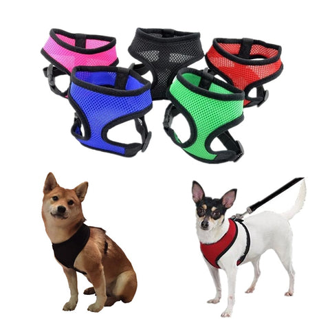 Adjustable Soft Dog Harness Mesh Vest  HomeStock homestocks.myshopify.com