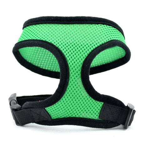 Adjustable Soft Dog Harness Mesh Vest Green / XS HomeStock homestocks.myshopify.com