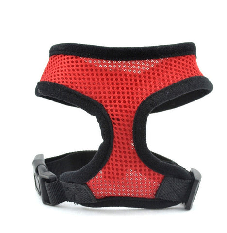 Adjustable Soft Dog Harness Mesh Vest Red / XS HomeStock homestocks.myshopify.com