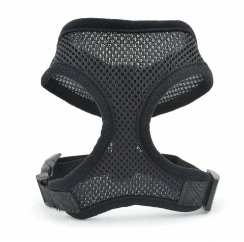 Adjustable Soft Dog Harness Mesh Vest Black / XS HomeStock homestocks.myshopify.com