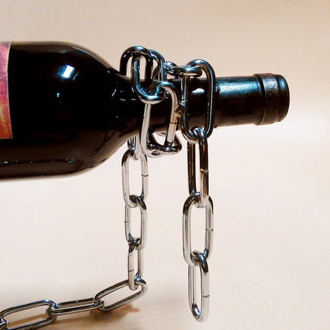 Magical 3D Wine Rack Holder Home Kitchen Bar Silver Chain HomeStock homestocks.myshopify.com