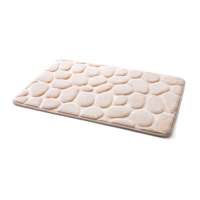 Coral Fleece Bathroom Memory Foam Rug Beige / 400MMx600MM HomeStock homestocks.myshopify.com