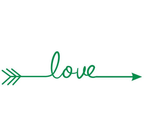Love Arrow Wall Sticker Green HomeStock homestocks.myshopify.com
