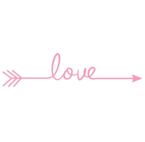 Love Arrow Wall Sticker Pink HomeStock homestocks.myshopify.com