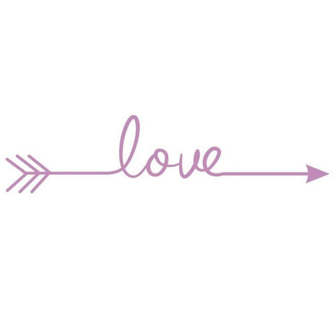 Love Arrow Wall Sticker Purple HomeStock homestocks.myshopify.com