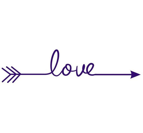 Love Arrow Wall Sticker Navy Blue HomeStock homestocks.myshopify.com
