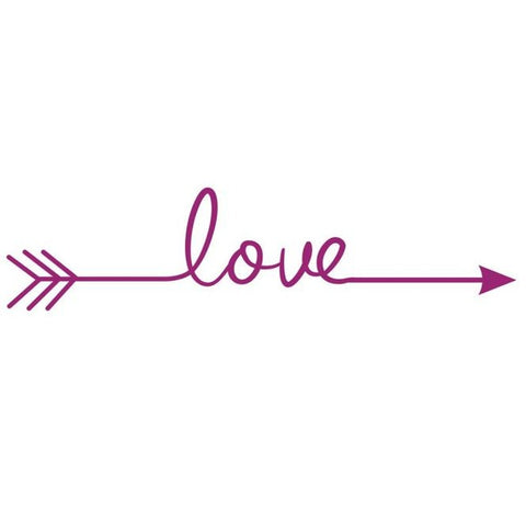 Love Arrow Wall Sticker Plum HomeStock homestocks.myshopify.com