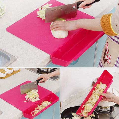 Counter Edge Cutting Board With Scrap Bin  HomeStock homestocks.myshopify.com