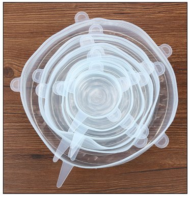 Silicone Stretch Lids - Set of 6 White HomeStock homestocks.myshopify.com