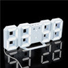 3D LED Digital Clock White HomeStock homestocks.myshopify.com