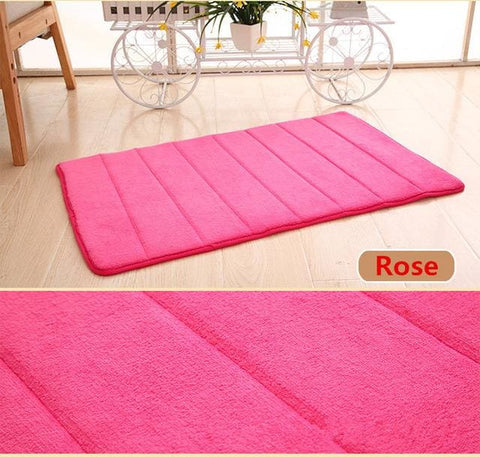 Bathroom Memory Foam Carpet rose HomeStock homestocks.myshopify.com