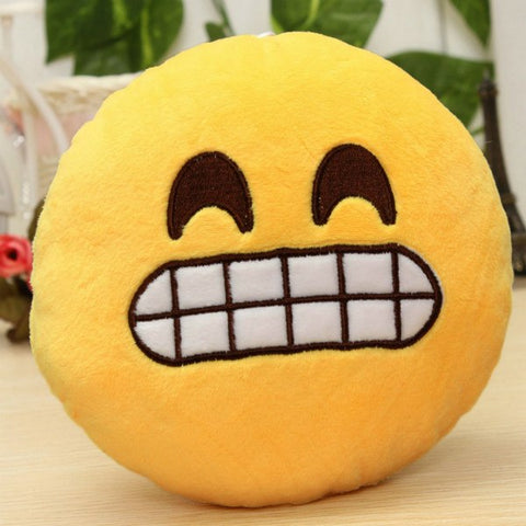 Emoji Cushion Grimacing HomeStock homestocks.myshopify.com