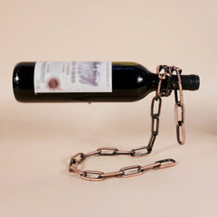 Magical 3D Wine Rack Holder Home Kitchen Bar Black Chain HomeStock homestocks.myshopify.com