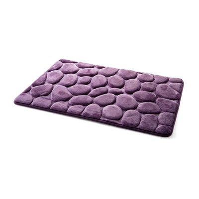 Coral Fleece Bathroom Memory Foam Rug Purple / 400MMx600MM HomeStock homestocks.myshopify.com