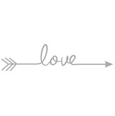Love Arrow Wall Sticker Gray HomeStock homestocks.myshopify.com