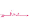 Love Arrow Wall Sticker Red HomeStock homestocks.myshopify.com