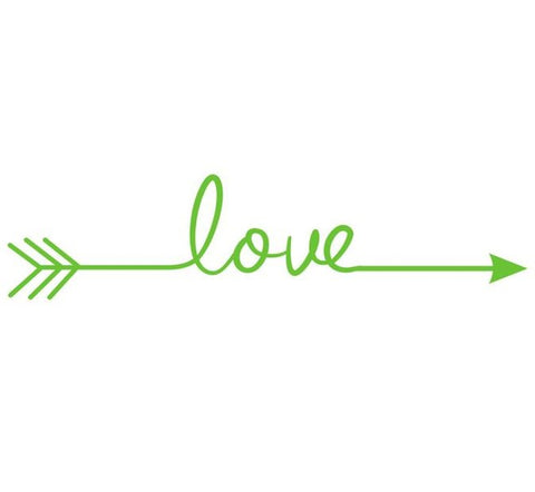 Love Arrow Wall Sticker Army Green HomeStock homestocks.myshopify.com