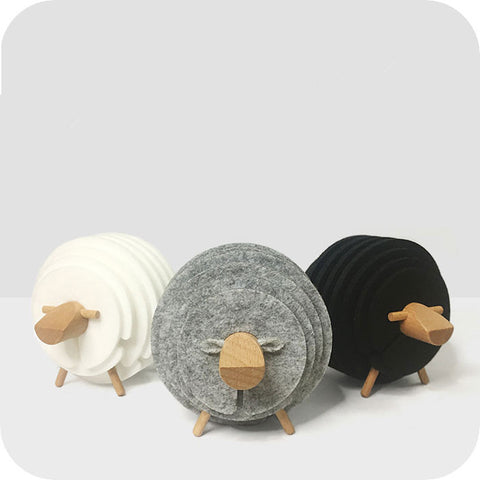 Sheep Coasters  HomeStock homestocks.myshopify.com