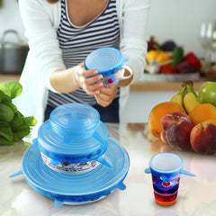 Silicone Stretch Lids - Set of 6  HomeStock homestocks.myshopify.com