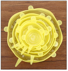 Silicone Stretch Lids - Set of 6